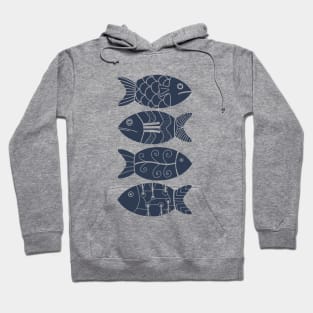 poissons stylisés Hoodie